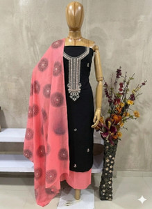 Meghdoot Textiles Pure Cotton Geometric Print Salwar Suit Material