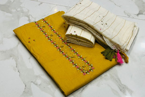 krishna boutique Pure Cotton Solid Salwar Suit Material