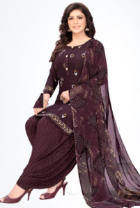 THIRA Crepe Printed Salwar Suit Material