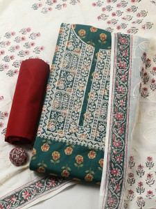 Meena Bazaar Cotton Blend Printed Salwar Suit Material