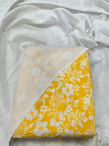 BUSHI Cotton Blend Floral Print Salwar Suit Material