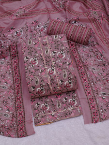 Stylish Designer Cotton Blend Printed Kurta & Churidar Material