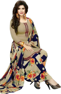 Varishtaa Cotton Blend Printed Kurta & Patiyala Material