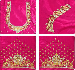 SRIBALAJIESTORE Art Silk Embroidered Blouse Material