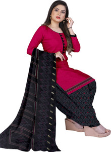 Ruhabs Crepe Self Design Salwar Suit Material
