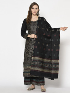 Safaa Wool Self Design Kurta & Palazzo Material