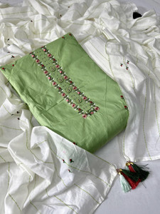 krishna boutique Pure Cotton Printed Salwar Suit Material