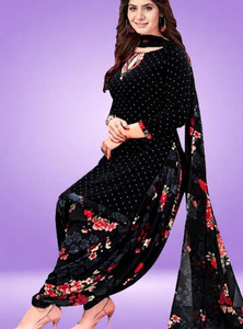 KurtiKo Crepe Printed Salwar Suit Material