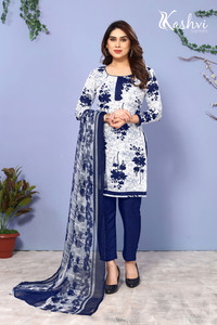 Kashvi Crepe Floral Print Salwar Suit Material
