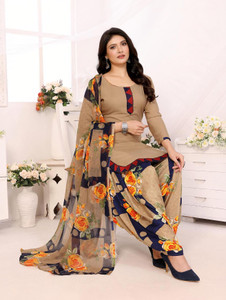 YASHIKA Crepe Printed Salwar Suit Material