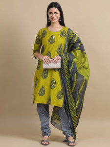 Miraan Cotton Blend Printed Salwar Suit Material