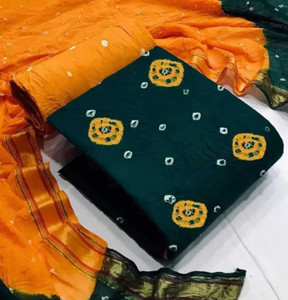 WINSSUTRA Cotton Blend Dyed Kurta & Churidar Material