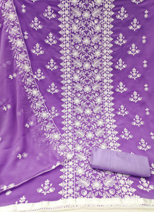 Vihasya Georgette Embroidered Salwar Suit Material