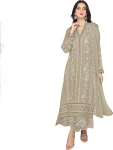 IYALAFAB Georgette Embroidered Salwar Suit Material