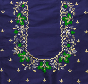 vishwambhari enterprise Art Silk Embroidered Blouse Material