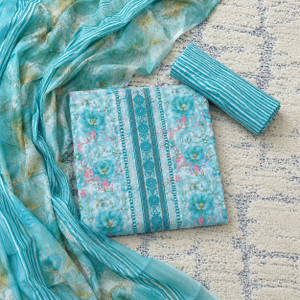 krishna boutique Pure Cotton Printed Salwar Suit Material