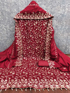 Maiyaash Chanderi Embroidered Salwar Suit Material