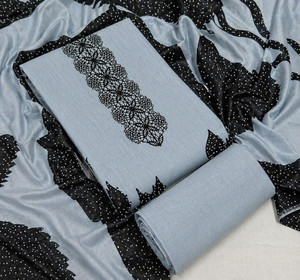 shriji fashion Pure Cotton Embroidered Salwar Suit Material - Image 2