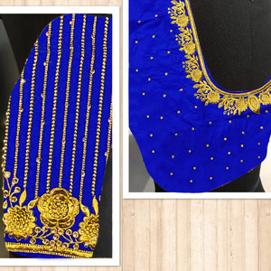ORIGINEXCLUSIVE Cotton Silk Embroidered Blouse Material