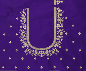 vishwambhari enterprise Art Silk Embroidered Blouse Material