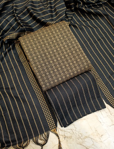 Kinza Collection Wool Self Design Salwar Suit Material