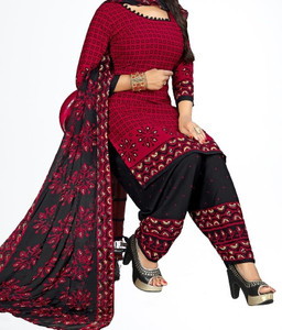 Payal Creation Crepe Printed Salwar Suit Material