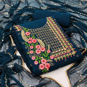 Payal Creation Polycotton Embroidered Salwar Suit Material
