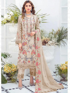 CLOTHTEXTILE Georgette Embellished Salwar Suit Material