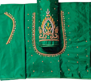 द जीवा आर्ट सिल्क एम्ब्रॉइडरेड, सेल्फ डिज़ाइन ब्लाउज मटेरियल