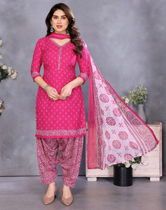 YASHIKA Crepe Printed Salwar Suit Material