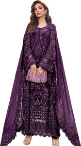 Uday art Georgette Embroidered Salwar Suit Material