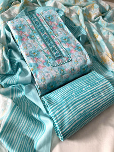 krishna boutique Pure Cotton Printed Salwar Suit Material