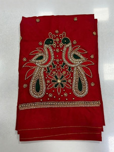 cutyfab Art Silk Embroidered Blouse Material