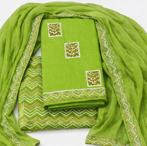 shriji fashion Pure Cotton Printed Salwar Suit Material