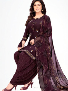 KurtiKo Crepe Self Design Salwar Suit Material