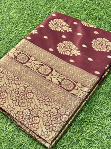 Janvi Boutique Pure Silk Self Design Blouse Material