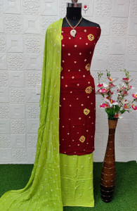 het designer studio Cotton Blend Printed Salwar Suit Material