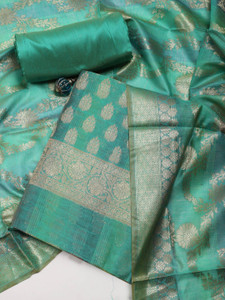 Meena Bazaar Chanderi Self Design Salwar Suit Material