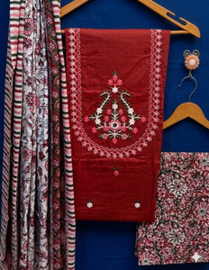 krishna boutique Pure Cotton Printed Salwar Suit Material