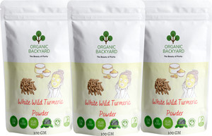 Organic Backyard 100% Natural White Wild Turmeric Powder for Face Care 100gm Each