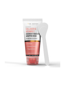 Dr. Sheth’s Collagen & Vitamin C Overnight Moisture Wrapping Mask | For Plump, Smooth & Glow