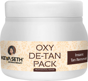 KEYA SETH AROMATHERAPY Oxy De Tan Removal for Glowing&Lighting oil Control, Anti Acne&Pimples Blemishes Pigmentation De Tan pack for Face&Body-No Ammonia & Blech.