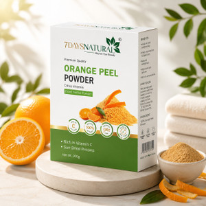 7days natural Natural Orange Peel powder for Glowing Skin & Oil Control | Hair & Hair