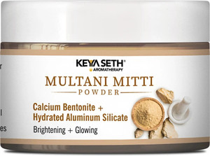 KEYA SETH AROMATHERAPY Multani Mitti Powder Face Pack for Women & Men Brightening + Glowing Skin