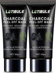 Latibule Charcoal Peel-Off Mask,Deep Detox Formula with Soothing, Safe for All Skin Types