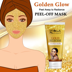 Globus Naturals Gold Peel Off Mask | Anti Aging & Radiance Skin For Women
