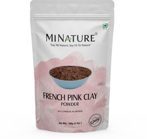 mi nature French Pink Clay Powder | 100g(3.52 oz) | Montmorillonite Pink-Clay