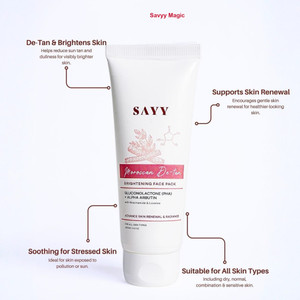 Savyy Magic Moroccan De-tan Brightening Face-Pack 100ml - Image 1