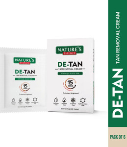 Nature's Essence Detan Tan removal Cream|Face Pack| Pack of 6 X 10Gm (60 Gm)