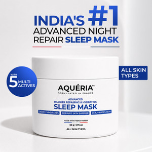 Aqueria Advanced Barrier Repair & Hydrating Sleep Mask | Overnight Mask |